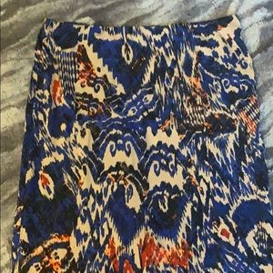 NWT ikat patterned topshop cotton pencil skirt